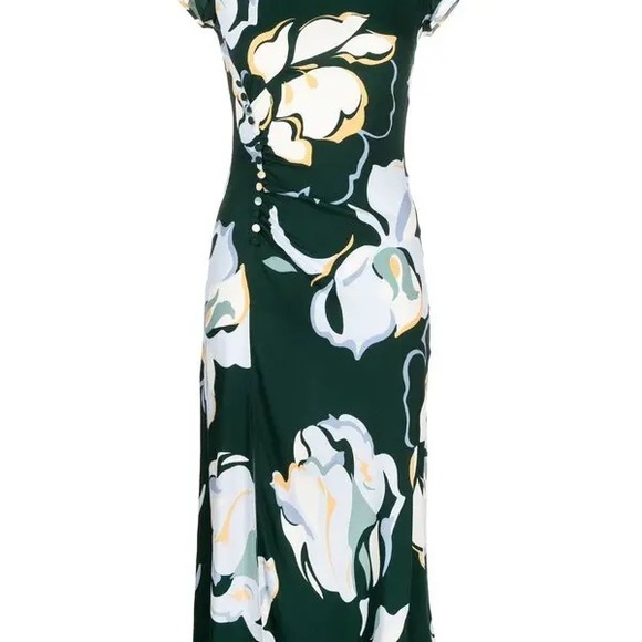 Reformation Dark Green Floral Maxi Dress - mordernwear.com Reformation Dark Green Floral Maxi Dress - mordernwear.com